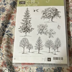 Stampin' Up! Lovely As a Tree Stamp Set - Black and White